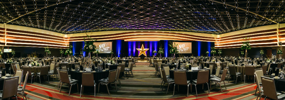 Ballroom at the Emily Morgan hotel.