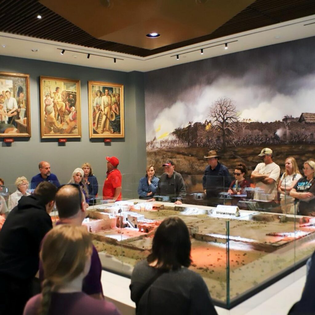 Visitors at the Ralston Family Museum.