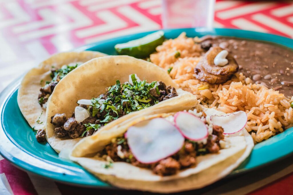 Plate of tacos